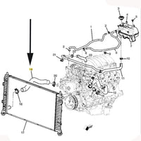 Radiator Hose Outlet L84, L87 Cadillac Escalade Chevrolet Suburban Tahoe Yukon