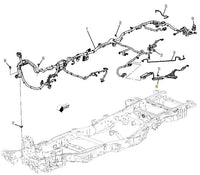 Rear Right Chassis Wiring Harness Magneride PKG Speed Sensor Cadillac Escalade
