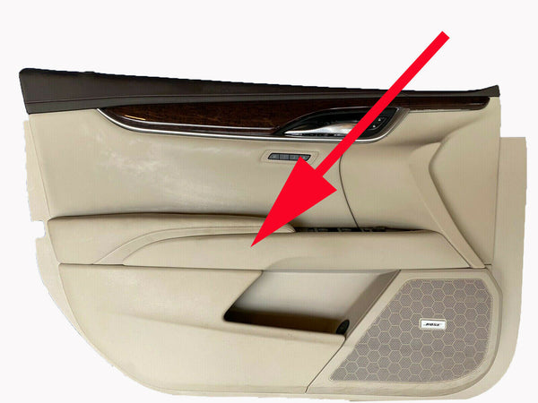 84153529 Front Passenger Armrest Trim Maple Sugar Leather 2018-2019 Cadillac XTS