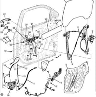 Front Passenger Side Window Regulator Assy. 2015 Escalade Suburban Tahoe Yukon