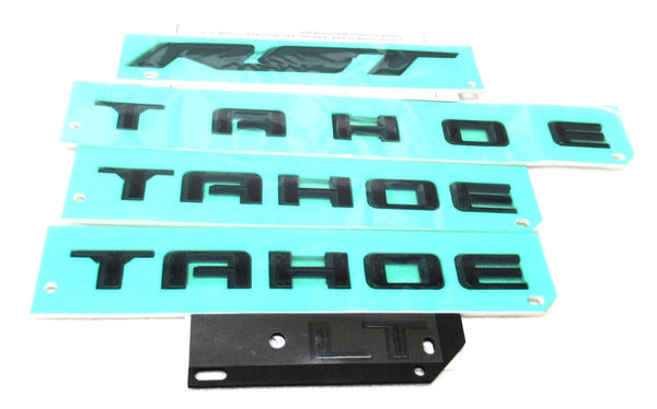 2019-2023 Tahoe Nameplate Emblem Badges 3D RST, LT Black 84910058