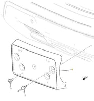OEM GM Front License Plate Bracket Black 2021-2024 GMC Yukon Yukon XL 84731701