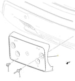 OEM GM Front License Plate Bracket Black 2021-2024 GMC Yukon Yukon XL 84731701