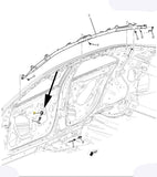 13525287 Airbag Side Impact Sensor Front, Roof Side Buick Cadillac Chevrolet GMC