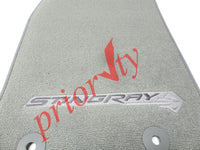 22801665 Floor Mats Gray White Stitches Stingray Logo 2014-20 Chevrolet Corvette