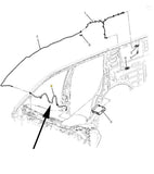 23129686 Radio Antenna Cable Extension End 2015-20 Escalade Tahoe Suburban Yukon