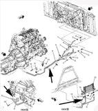 Automatic Transmission 6L90 Oil Cooler Hose 2007 Silverado Sierra 2500HD 3500HD