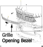 Black Front Grille Bronze Chrome 2021 Chevrolet Suburban Tahoe High Country