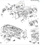 22876139 OEM Instrument Cluster KPH Kilometers 2010-2013 Buick Allure  LaCrosse