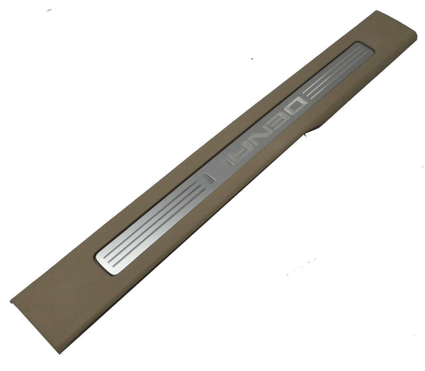 Front Door Sill Plate Driver Side Cashmere Denali Script GMC Sierra 1500 Yukon