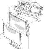 22724215 New OEM Engine Cooling Radiator 2004-05 Chevy Cavalier  Pontiac Sunfire