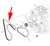 OEM New Engine Belt Primary Drive 2019 Chevrolet Silverado GMC Sierra 4.3L 5.3L