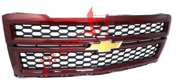 23194170 Front Grille Black Mesh Deep Ruby Metallic 2014-15 Chevrolet Silverado