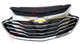 2016-2019 Chevrolet Cruze Exterior Front Grille Trim Black Chrome One Solid Unit