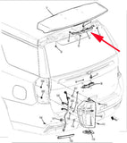 84229731 High Mount Brake Stop Light Black Smoke 2021 Chevrolet Tahoe GMC Yukon