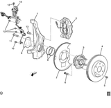 84886782 Front Wheel Speed Sensor Wiring Harness 2021-2023 Escalade Tahoe Yukon