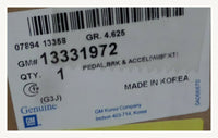 13331972 Brake and Accelerator Pedal Assy 2010-2012 Chevrolet Cruze Export Only
