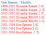 CF2010910 Front Engine Cooling Fan 1999-2005 Hyundai Sonata 2001-2005 Kia Optima