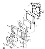 52473484 OEM Engine Cooling Radiator for 1996-2004 Chevrolet Blazer S10 4.3L V6