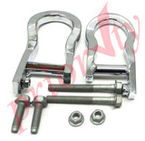 84072462 OEM Front Recovery Hooks Chrome 2007-18 Chevy Silverado GMC Sierra 1500