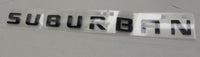 Door Emblem Suburban Decal 26in Long Black LH or RH 2020-2023 Chevrolet Suburban