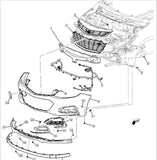 39126996 New OEM Front Fog Lamp Kit with Controls 2016-2018 Chevrolet Cruze