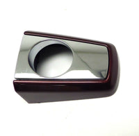Left Hand Front Door Handle Bezel with Keyhole Painted Red Baroque