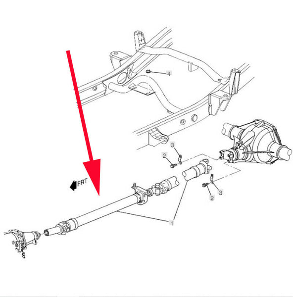 84005297 Front Drive Shaft OEM 2011-19 Chevrolet Silverado 2500HD Sierra 2500HD