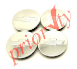 84339342 Center Cap Silver with Bowtie Logo Set 2018 Chevrolet Colorado 58mm