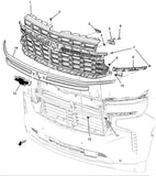 Black Front Grille Bright Chrome 2021 Chevrolet Suburban Tahoe LS LT RST Premier