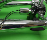 Air Train Horn 3 Trumpet Chrome with Support Bracket Peterbilt Kenworth Mack FL