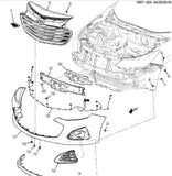 42679306 New OEM Exterior Trim Chrome Black Grille 2016-2019 Chevrolet Cruze