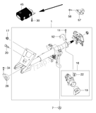 96413272 Steering Control Module, Electric Variable Orifice Suzuki Forenza Optra