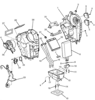 HVAC Auxiliary Blower Motor 2013-2016 Buick Enclave Traverse GMC Acadia 23361388