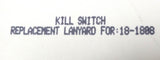 Marine kill switch with lanyard to maintain safe boat operation 18-1807 18-1808