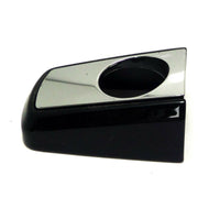 Left Hand Front Door Handle Bezel with Keyhole Painted Gloss Black Metallic