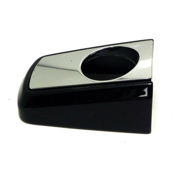 Left Hand Front Door Handle Bezel with Keyhole Painted Gloss Black Metallic