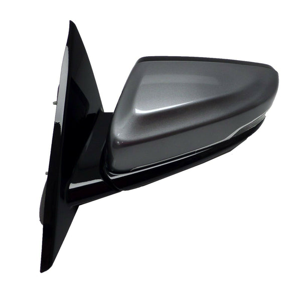 84343562 Left Mirror Satin Steel Metallic Side Alert 2015-19 Cadillac ATS Coupe