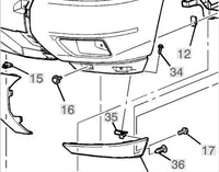 Lower Front Left Rear Side Air Deflector Red Jewel 2014 Avalanche Suburban Tahoe