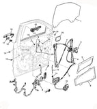 84939119 New Left Driver Side Front Door Wire Harness 2021 Escalade Tahoe Yukon