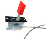 7-03907 Lawn Mower Throttle Control 54" Long 1/2" Wire Mounted Left Right Center