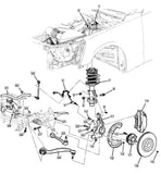 22812942 Front Suspension Stabilizer Sway Bar with Bushing Link Chevrolet Camaro