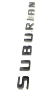 Door Emblem Suburban Decal 26in Long Black LH or RH 2020-2023 Chevrolet Suburban