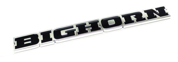 10x1 Bighorn Rear Tailgate Black Chrome Emblem 2019-2021 Ram 2500 3500