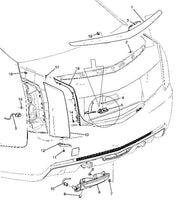 13578958 Rear License Plate Lamp 2013-2014 Cadillac ATS