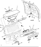 Rear View Driver Camera License Plate Liftgat Lamp Escalade Tahoe Suburban Yukon