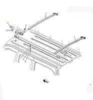Luggage Carrier Side Rail Cover Set White 2010-14 Cadillac Escalade Tahoe Yukon