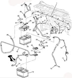 Auxiliary Battery Negative Cable 2015 Chevrolet Silverado 2500 GMC Sierra 2500