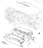 22933648 New Instrument Panel Compartment Glove Box 2012-2015 Chevrolet Malibu
