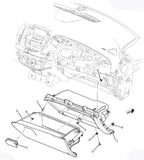 22933648 New Instrument Panel Compartment Glove Box 2012-2015 Chevrolet Malibu
